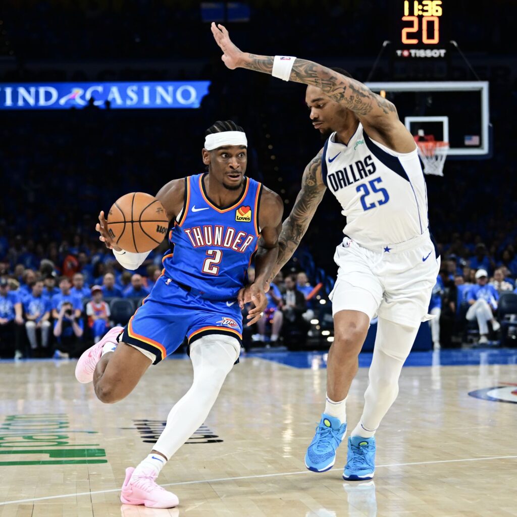 Dallas mavericks vs okc thunder match player stats