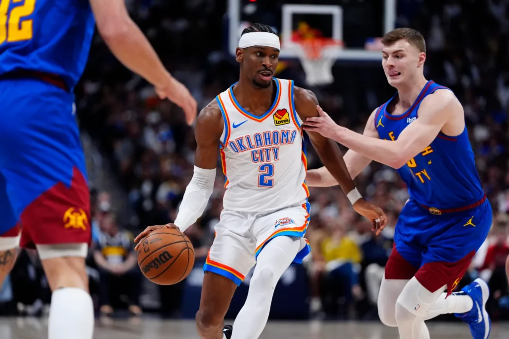 Denver nuggets vs okc thunder match player stats