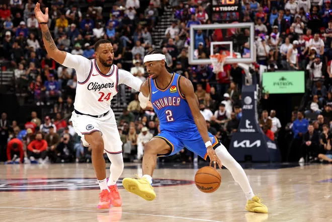 Lakers vs okc thunder match player stats