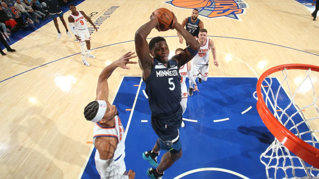 Minnesota timberwolves vs knicks match player stats
