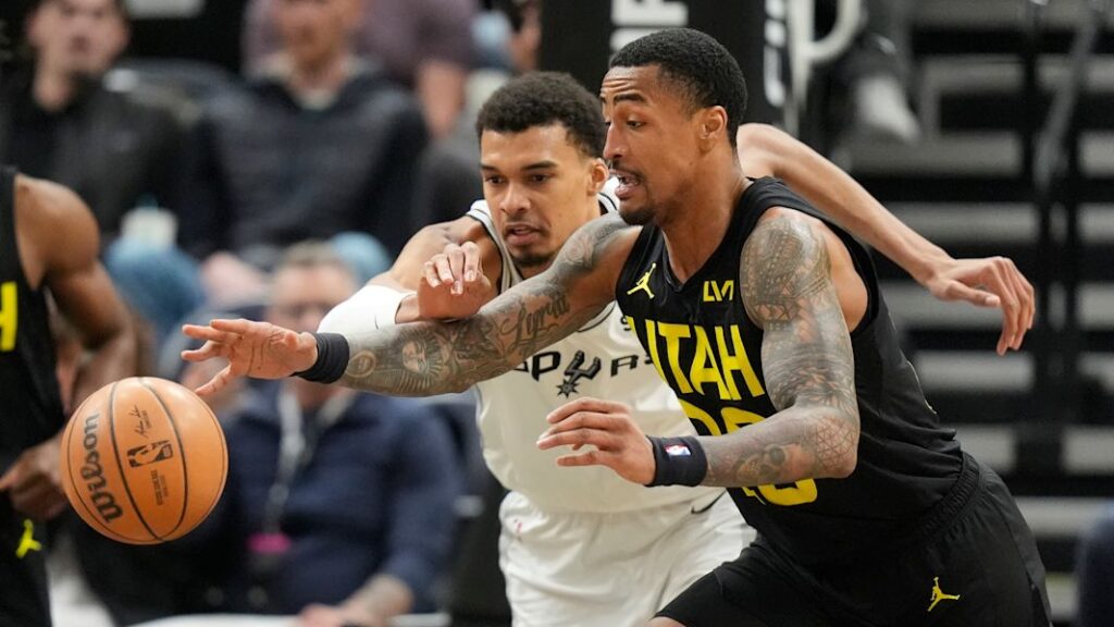 Utah jazz vs san antonio spurs match player stats